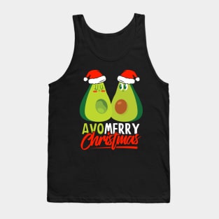 Funny Avocado Christmas - Avo Merry Christmas Tank Top